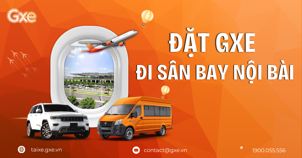 đặt xe đi sân bay Nội Bài