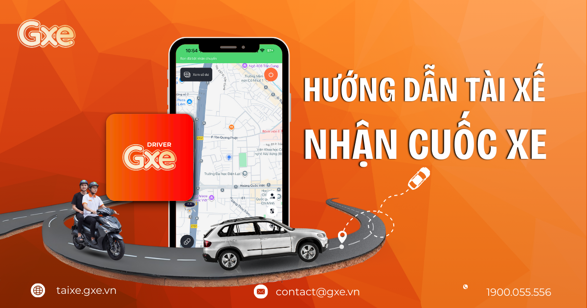 hướng dẫn tài xế nhận cuốc xe