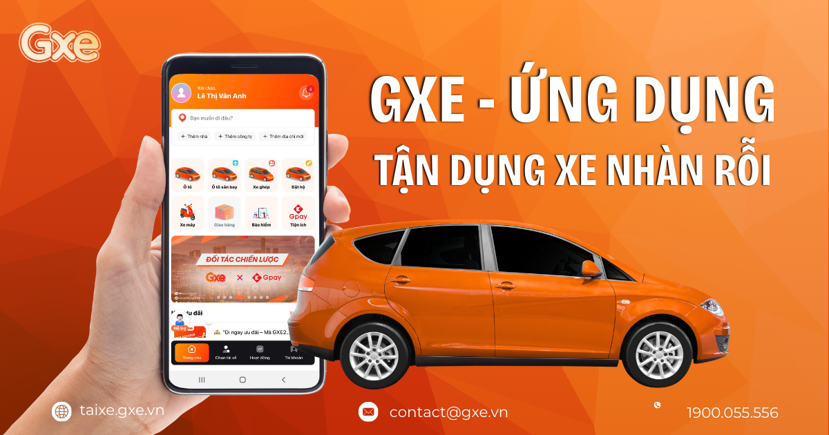 ứng dụng tận dụng xe nhàn rỗi